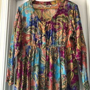Adini Vintage Boho Maxi Dress size M